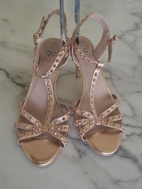 VINCE CAMUTO Women's Dress Shoes In Rose Gold Sz 9B 39